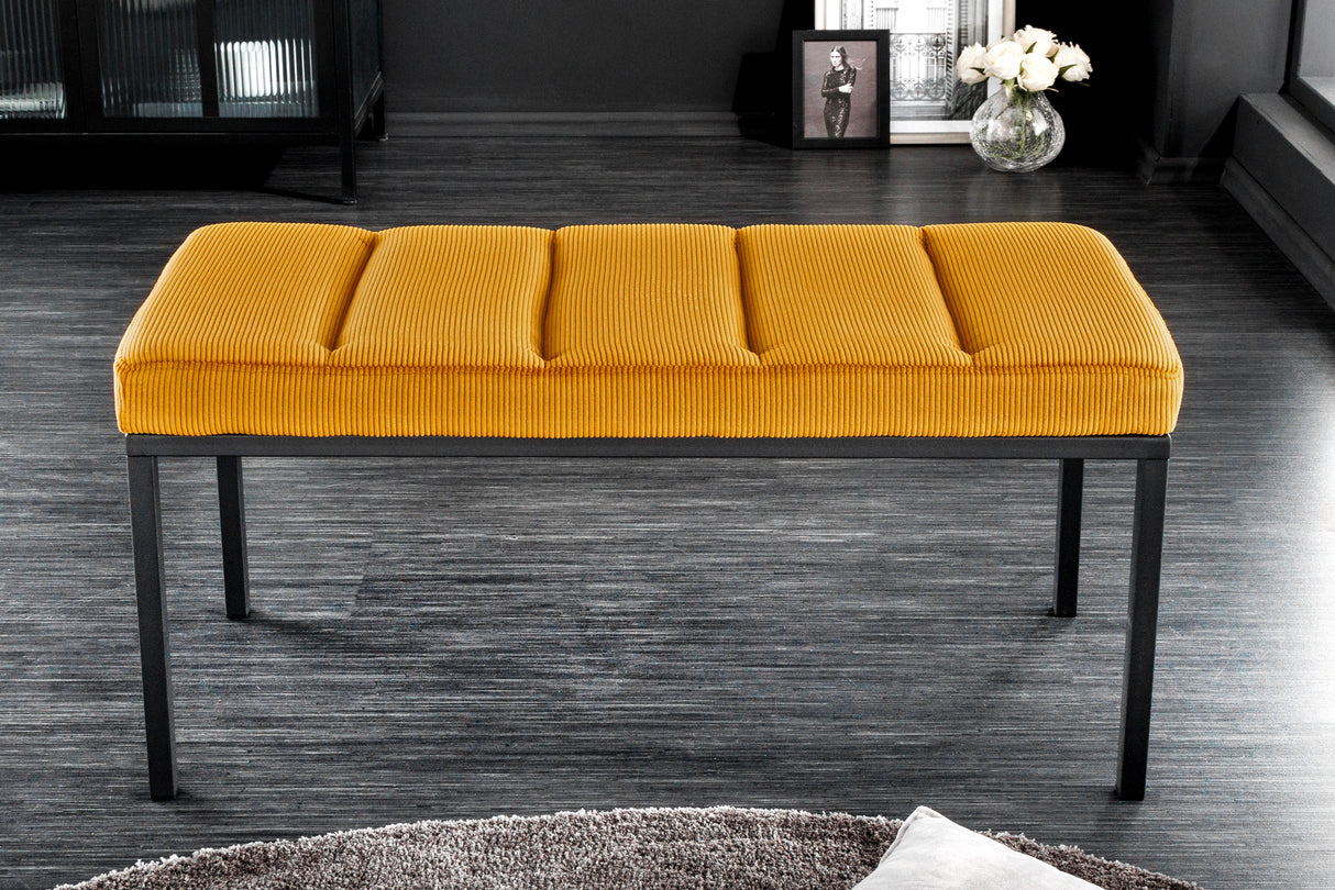 Bank BOUTIQUE 80cm Kordel senfgelb