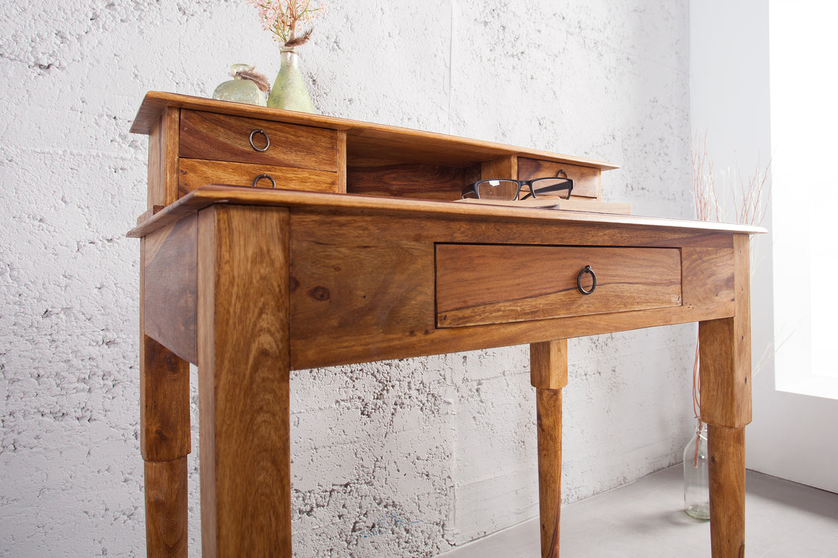 Davenport office desk HEMINGWAY 90cm sheesham