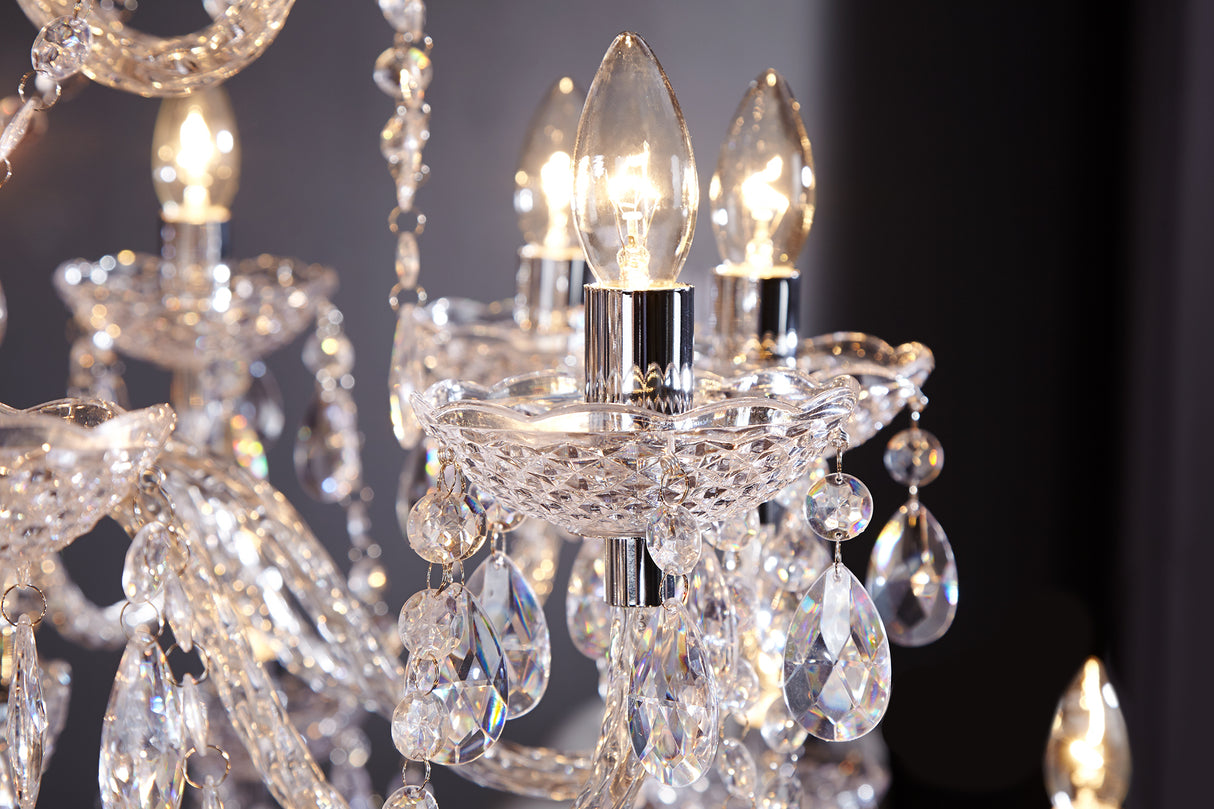 Kronleuchter DIAMONDS 30-armig klar