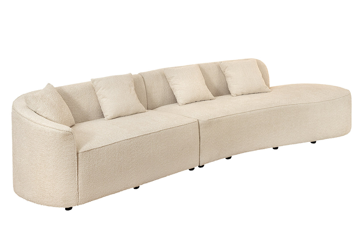 Sofa ATELIER L 330cm 3-seater XXL bouclé beige