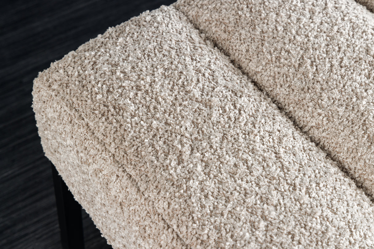 Bench PETIT BEAUTÉ 110cm bouclé champagne greige