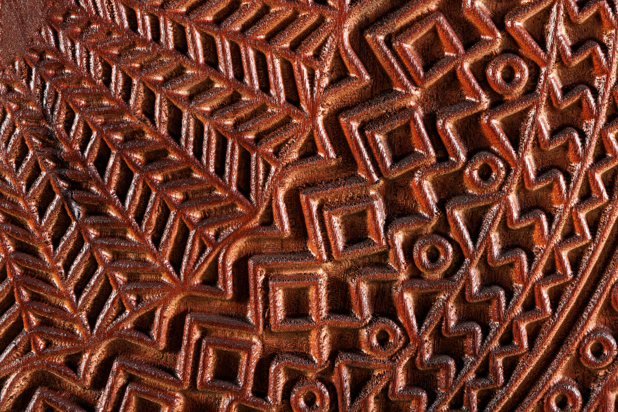 Highboard MANDALA 120cm mango brown black