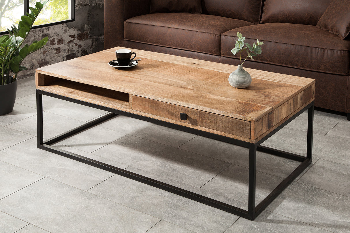 Coffee table IRON CRAFT 100cm mango natural