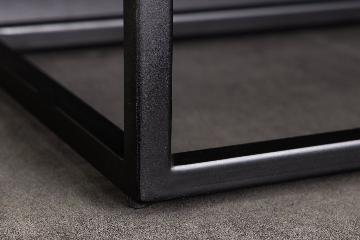 Highboard LINE ART 120cm 3D mango wood brown black
