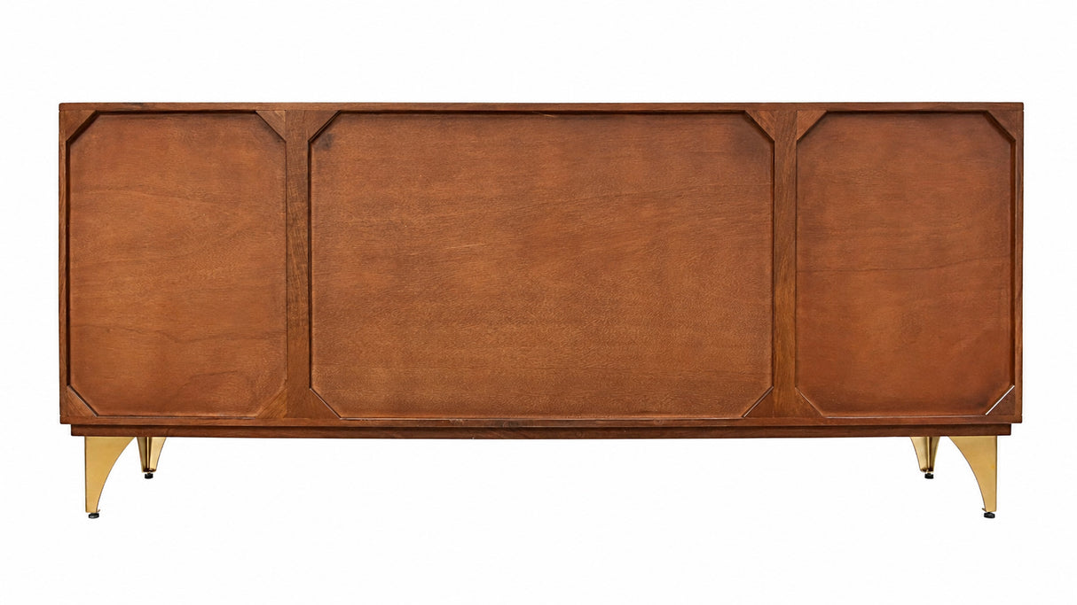 Sideboard GOLDEN SUNSET 180cm 3T Mangoholz braun
