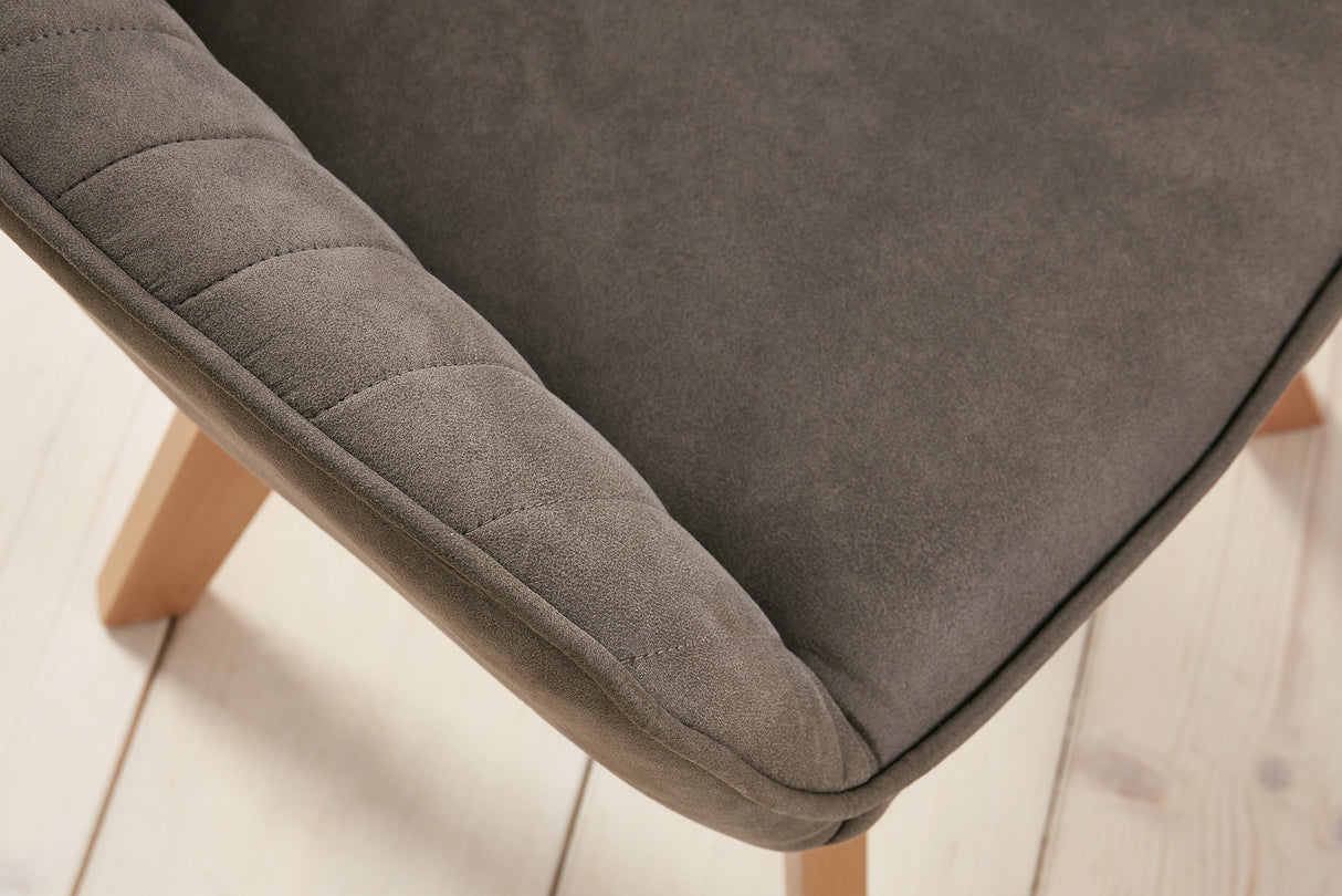 Drehstuhl LIVORNO 180° Mikrofaser taupe
