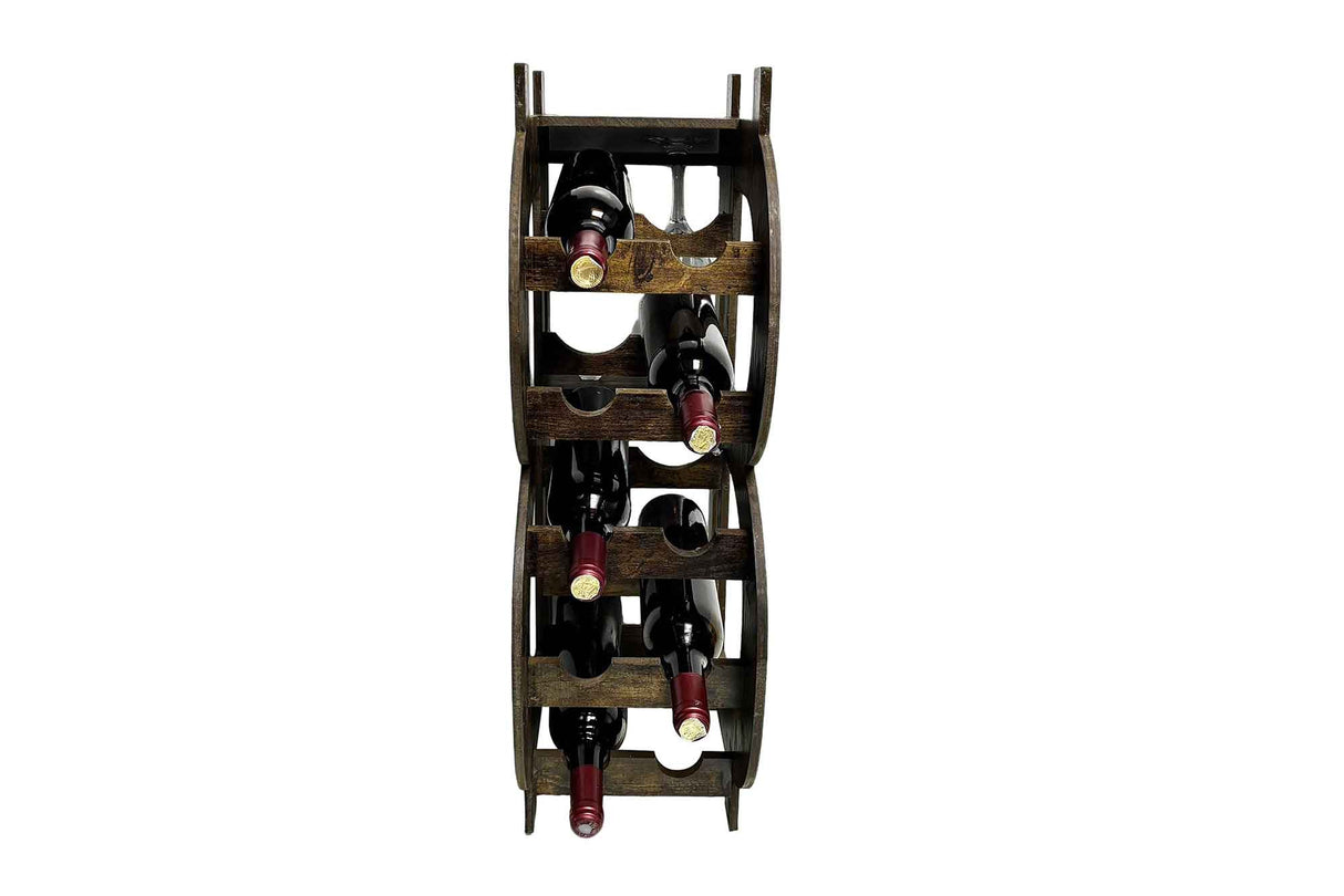 Wine shelf half BITCOIN 70cm pine natrual