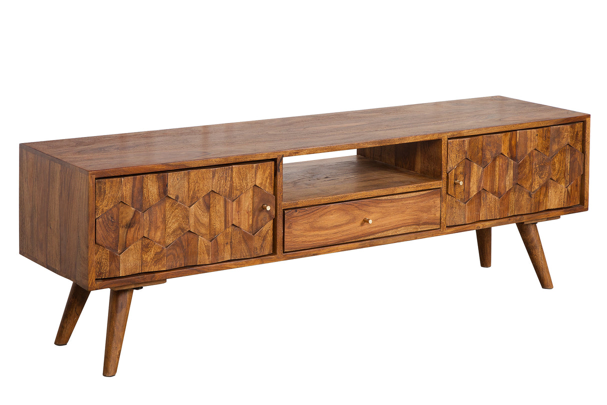 TV-Board MYSTIC LIVING 140cm Sheesham Holz natur