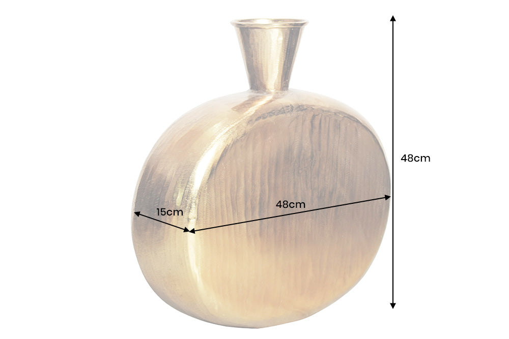 Vase ORIENT L 50cm Hammerschlageffekt gold