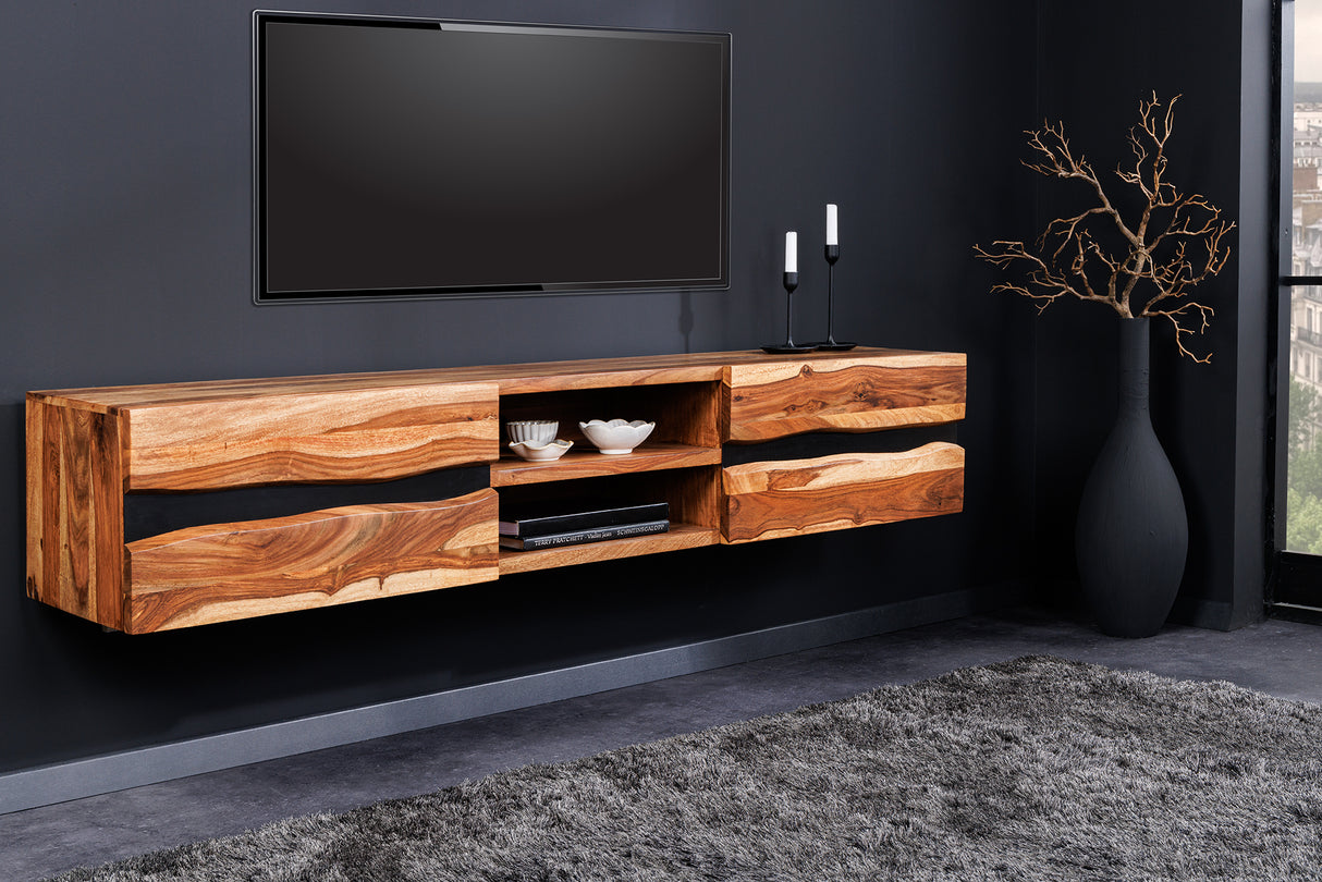 TV-Board AMAZONAS 160cm hängendes Sheesham-Holz