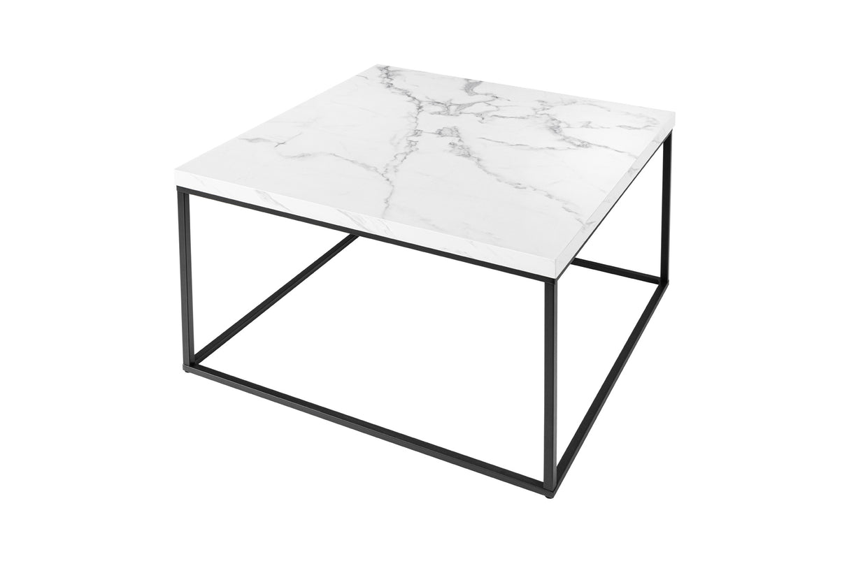 Couchtisch ARCHITECTURE 45cm weiß Marmoroptik