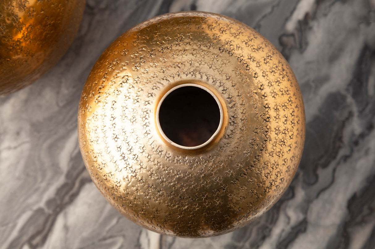 Vase ORIENTAL 27/33cm set of 2 gold