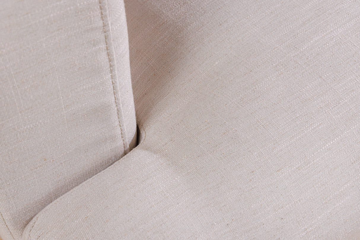 Sofa HEAVEN 210cm 3-seater spring core removable cover linen natural