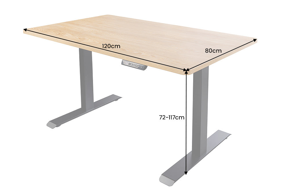 Büroschreibtisch OAK DESK 120cm höhenverstellbar