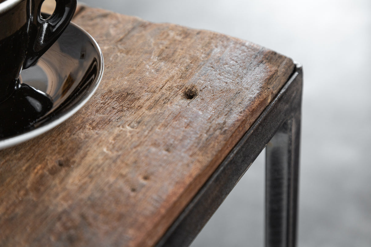 Side table BARRACUDA 40cm recycled wood