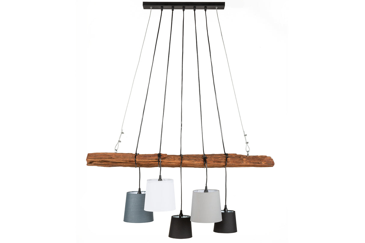 Pendant lamp LEVELS 115cm driftwood w/o lampshades