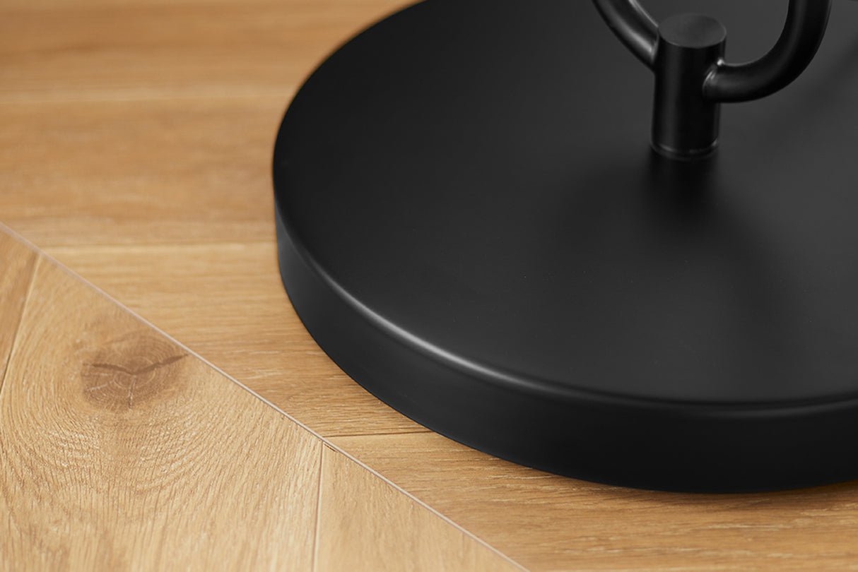 Stehleuchte SERVANT 176cm Stoffschirm mit Tablett