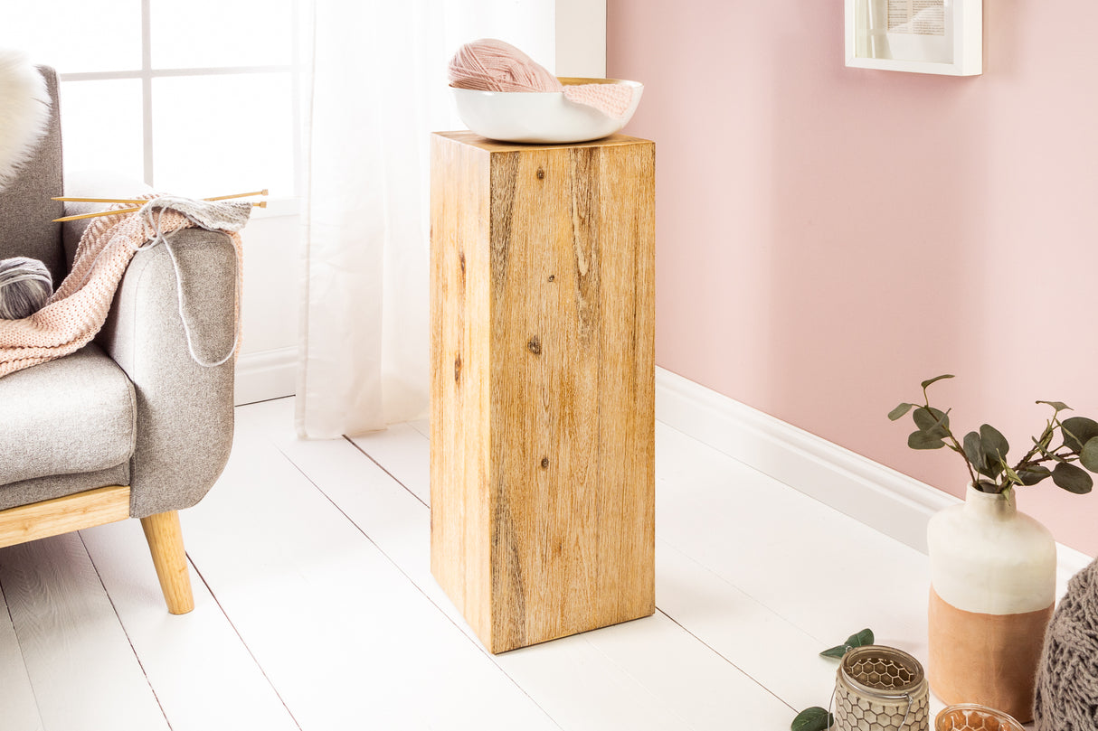 Decoration pillar COLUMNA 75cm acacia teak grey