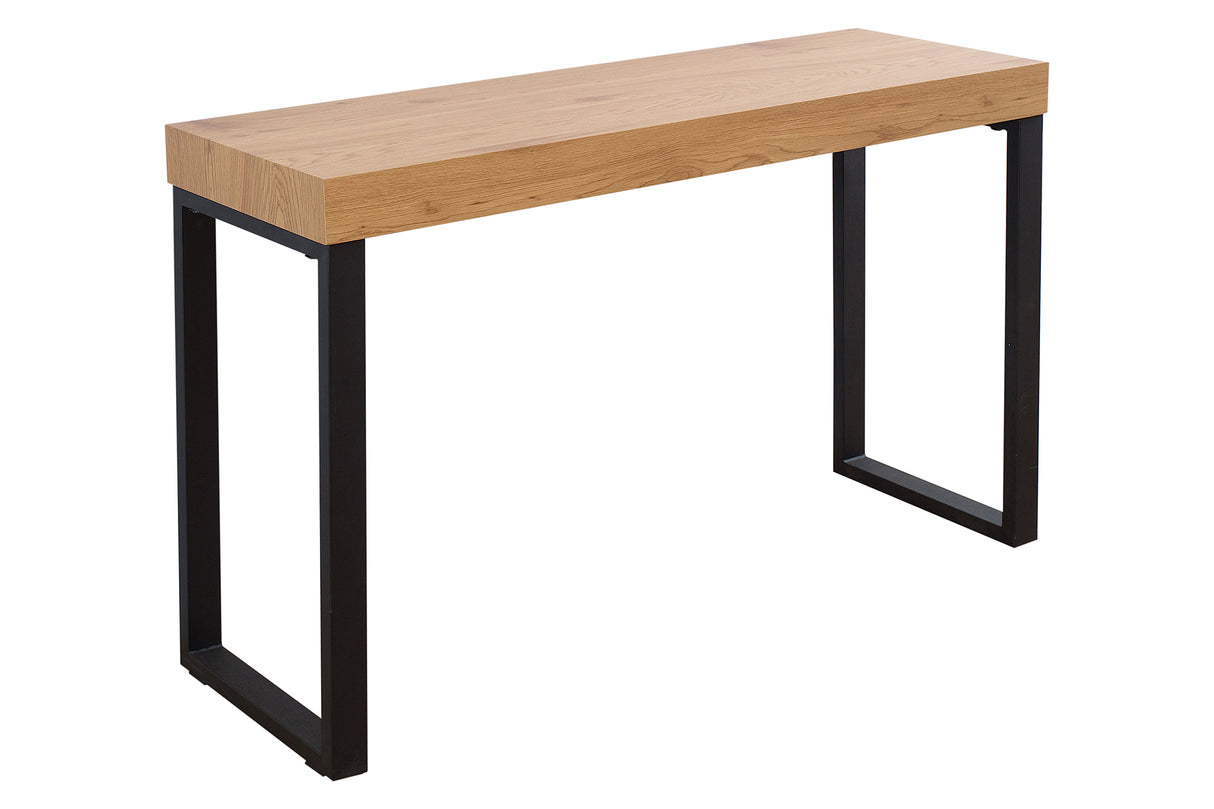 Laptop Schreibtisch OAK DESK 120cm Eiche schwarzer Rahmen