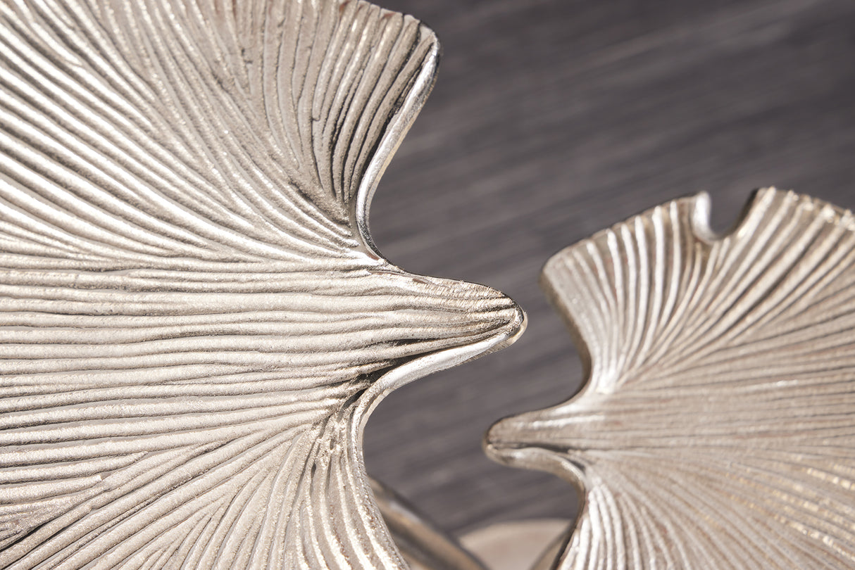 Beistelltisch GINKGO LEAVES 55cm silber
