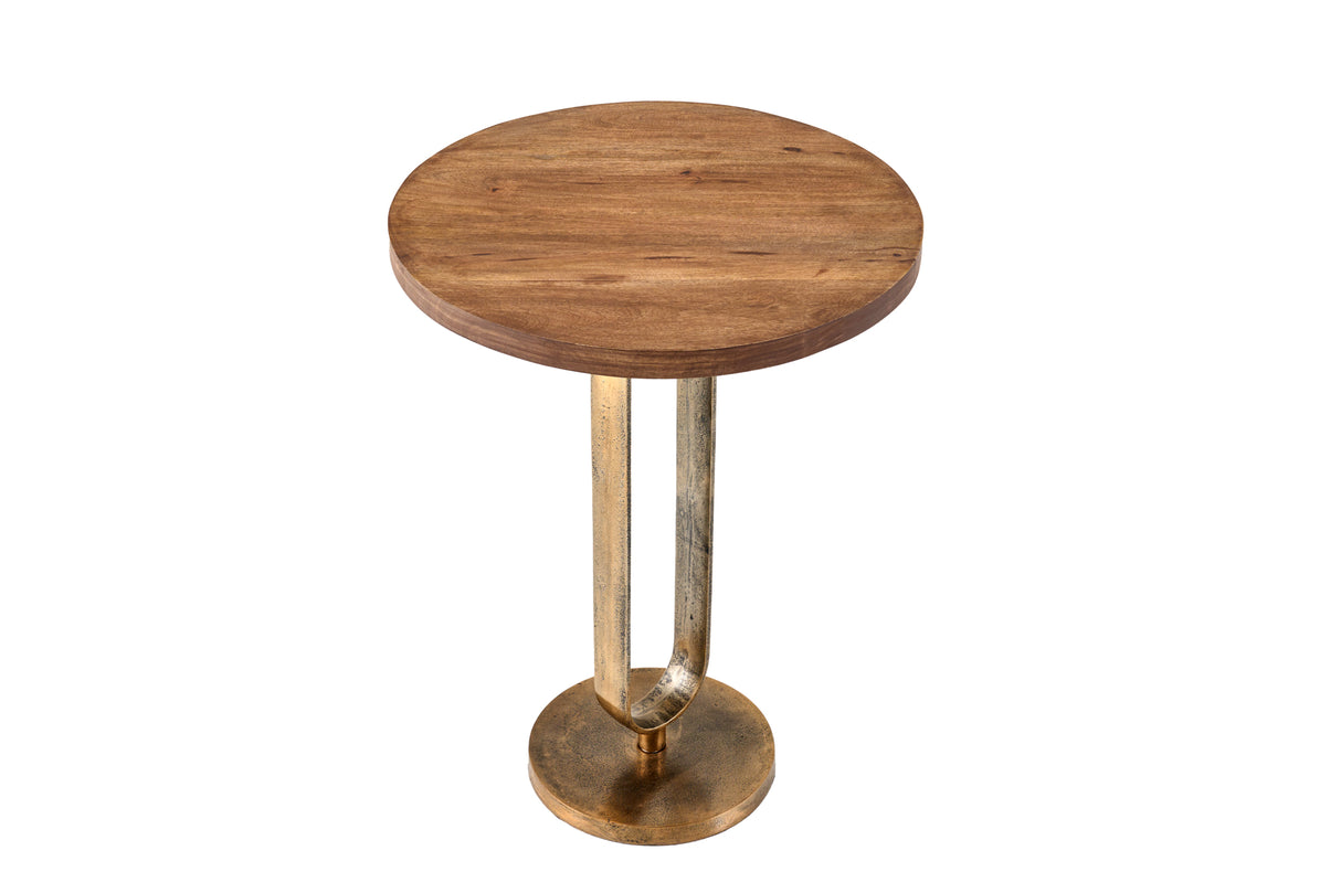 Side table ELEGANCE 60cm mango wood plate