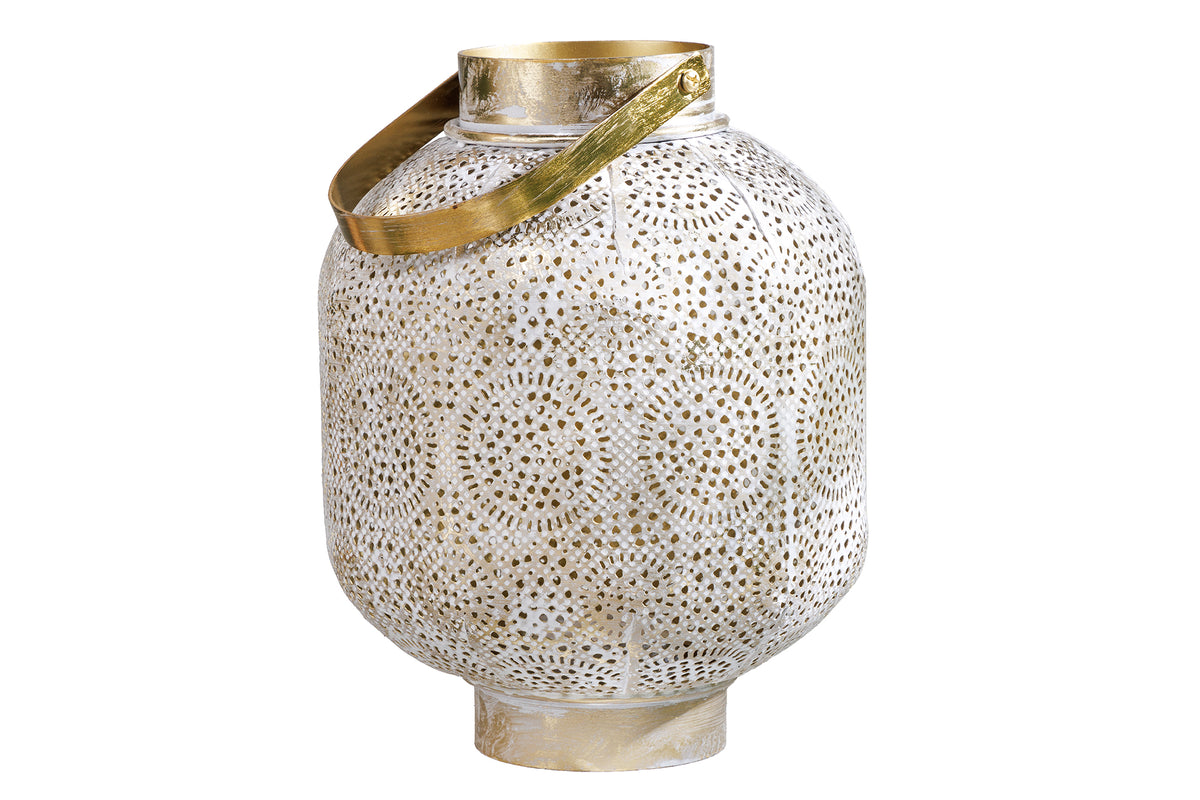 Lantern ORIENT 25cm antique gold
