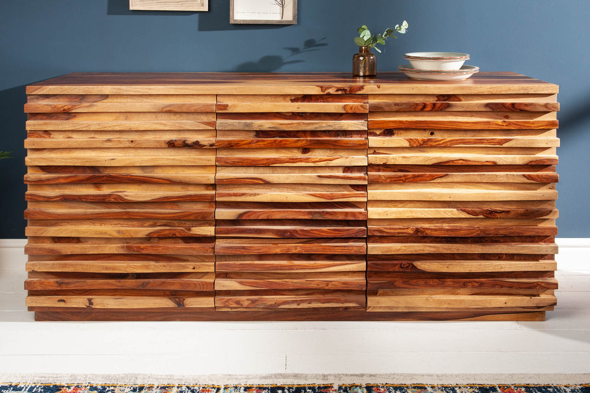 Sideboard RELIEF 160cm Sheesham-Holz