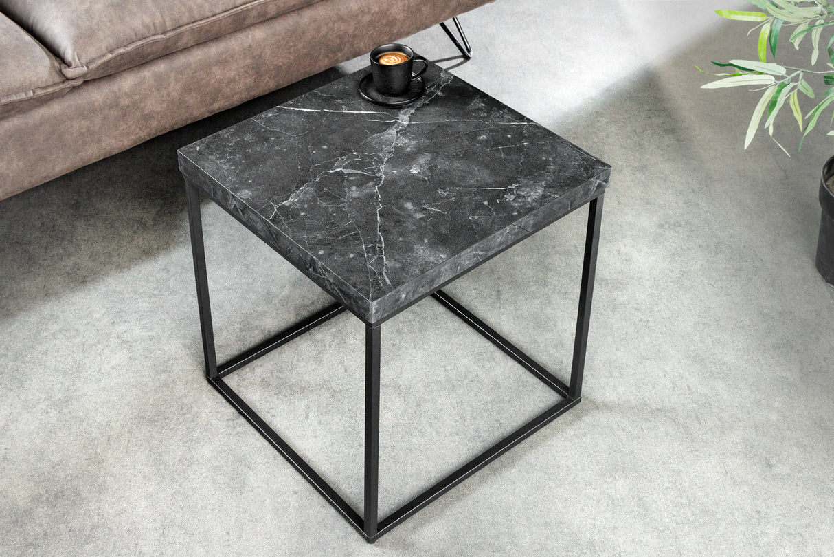 Beistelltisch ARCHITECTURE 45cm anthrazit Marmor