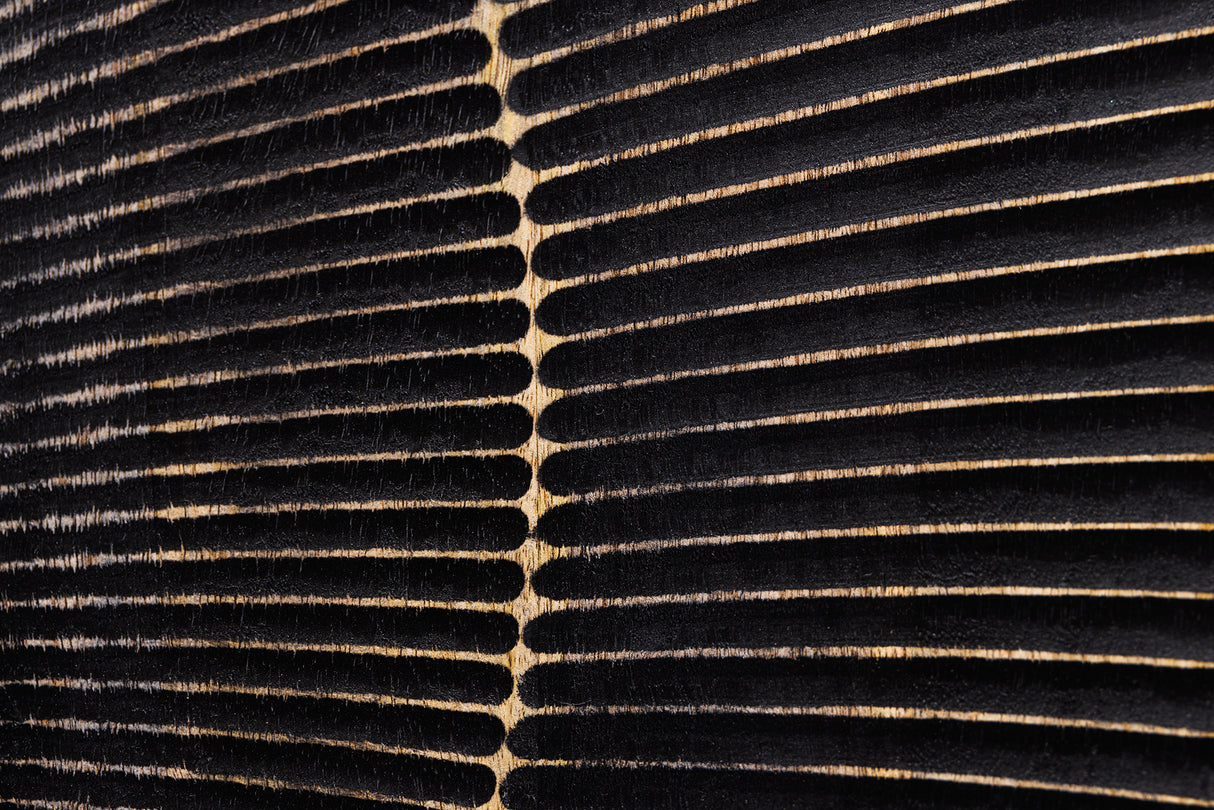 TV-Board GOLDEN SUNSET 180cm 3D Mangoholz schwarz