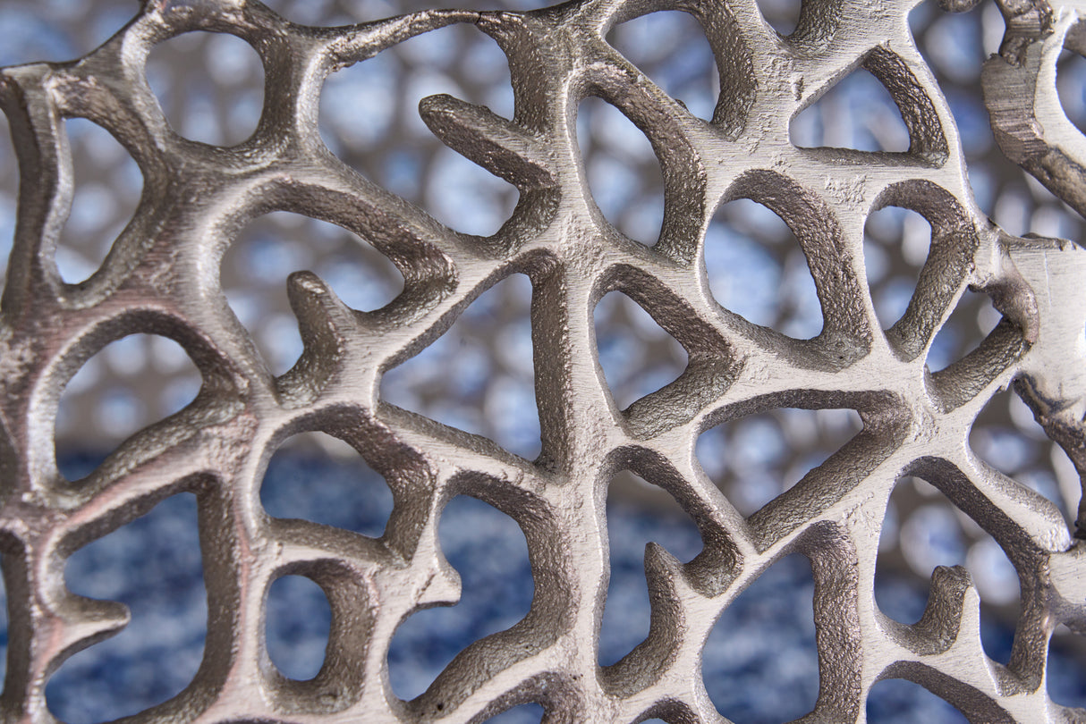 Couchtisch ABSTRACT LEAF 75cm silber