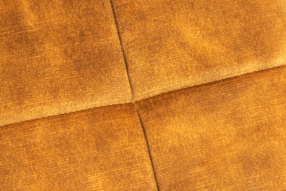 Stool SCANDINAVIA 40cm velvet mustard yellow