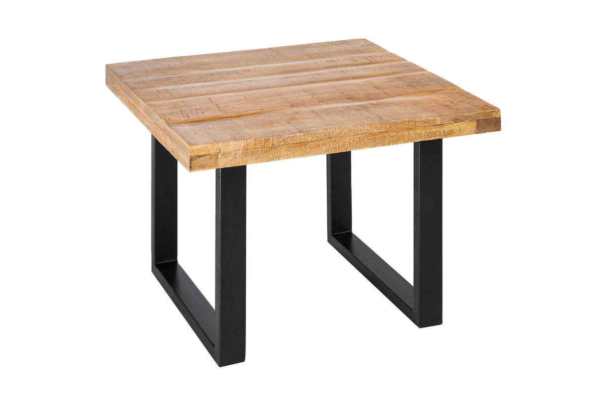 Coffee table IRON CRAFT 60cm U-legs mango wood