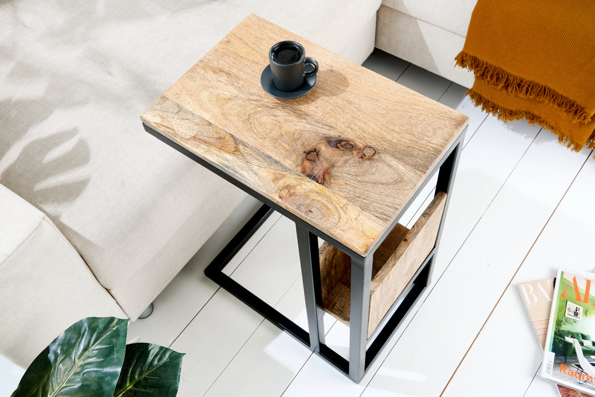 Laptop-Beistelltisch CONCIERGE 60cm Mangoholz