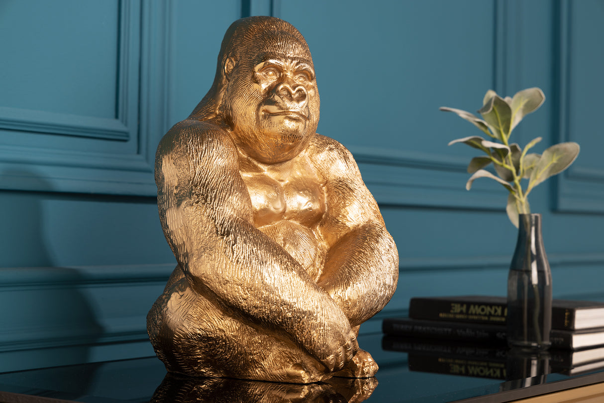 Figurine KONG 40cm gorilla gold