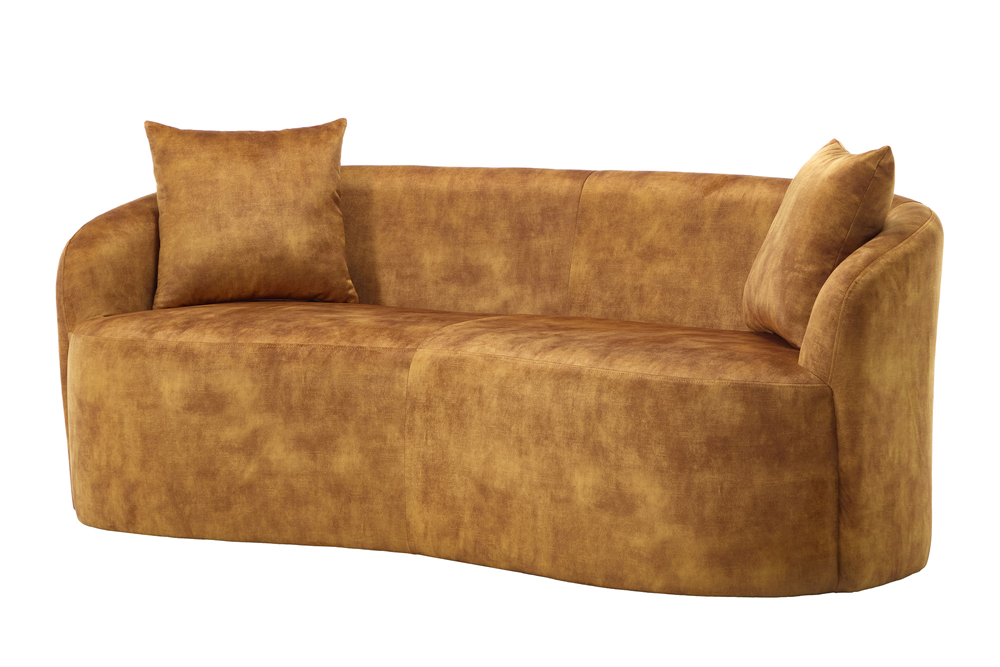 Sofa ELEMENTAL 180cm 2-Sitzer Samt senfgelb