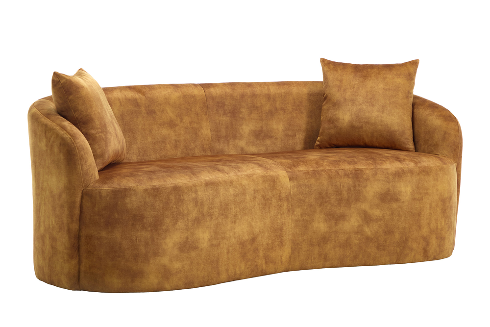 Sofa ELEMENTAL 180cm 2-Sitzer Samt senfgelb