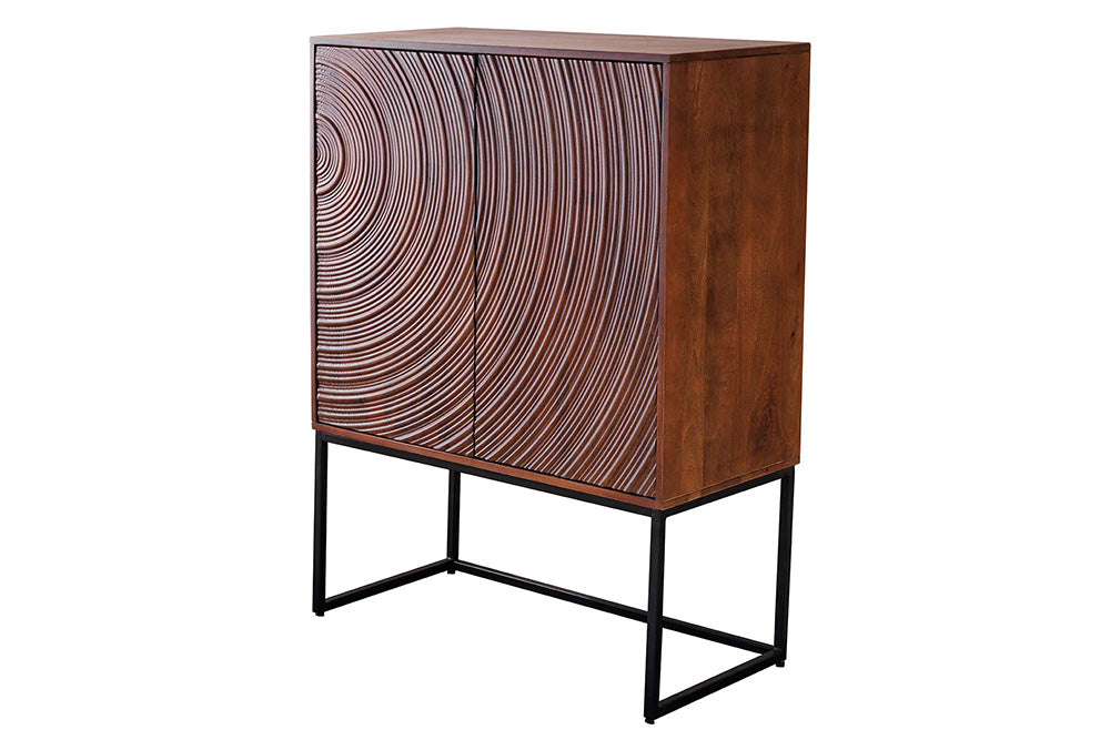 Highboard ORBIT 120cm 3D mango wood brown
