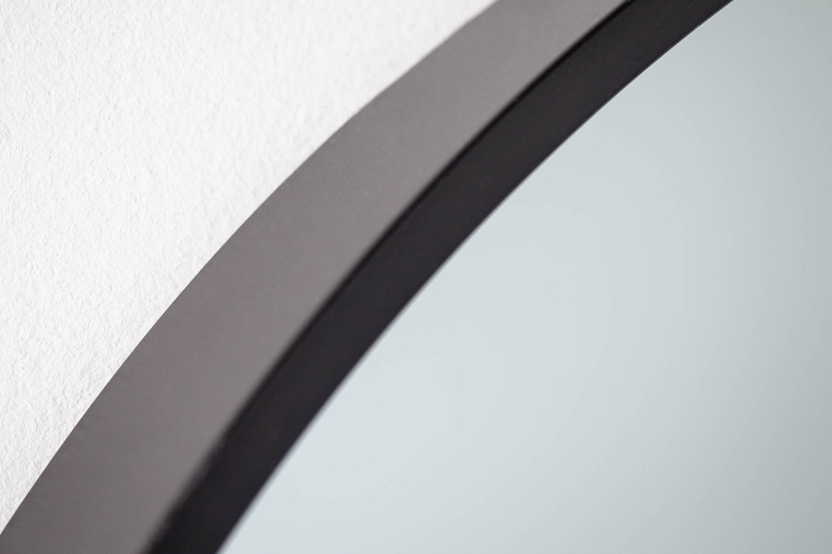 Wandspiegel NOEMI 90cm asymmetrisch Metall schwarz