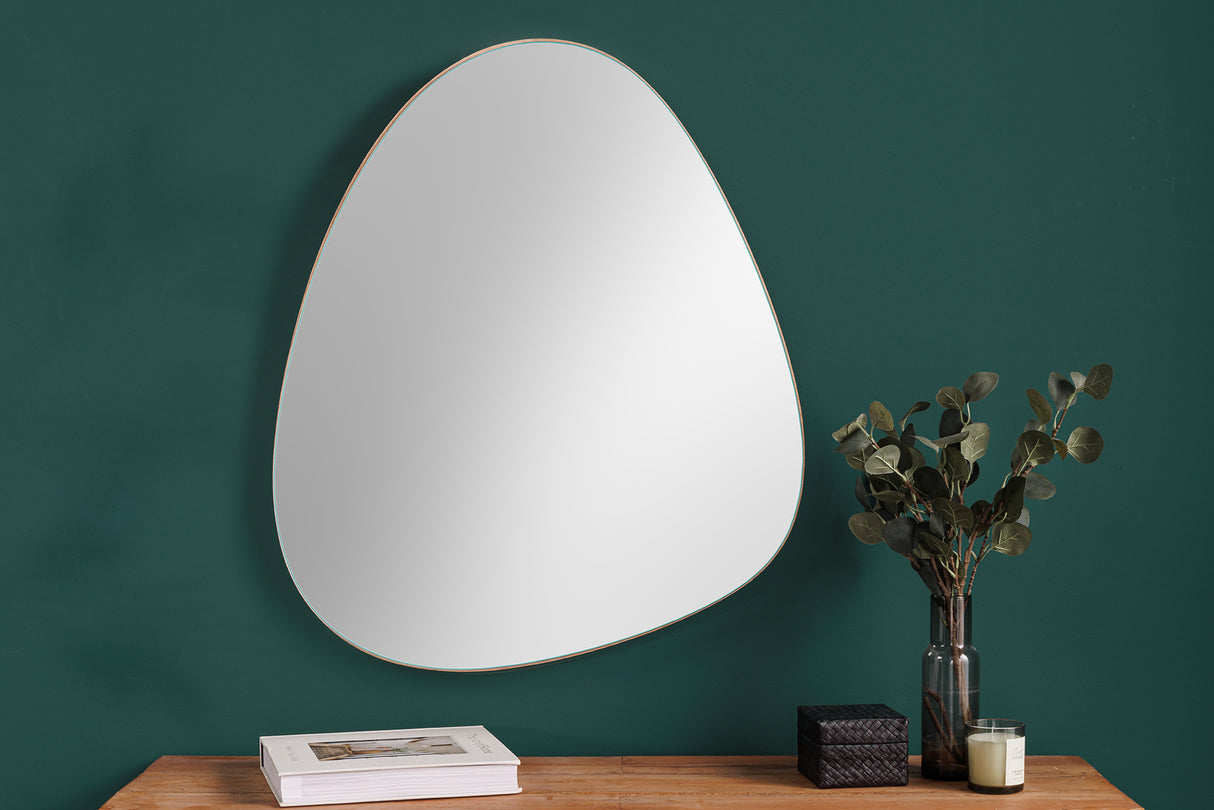 Wall mirror NOEMI 70cm asymmetric oak natural