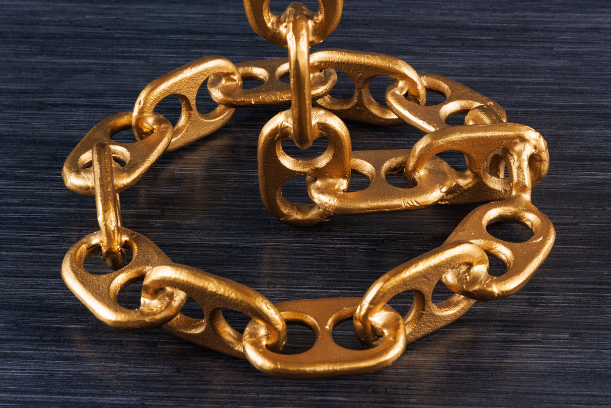 Beistelltisch CHAIN 55cm mit Mangoholzplatte