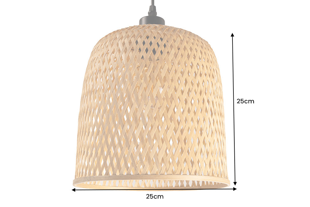 Pendant lamp ORGANIC LIVING 25cm natural bamboo