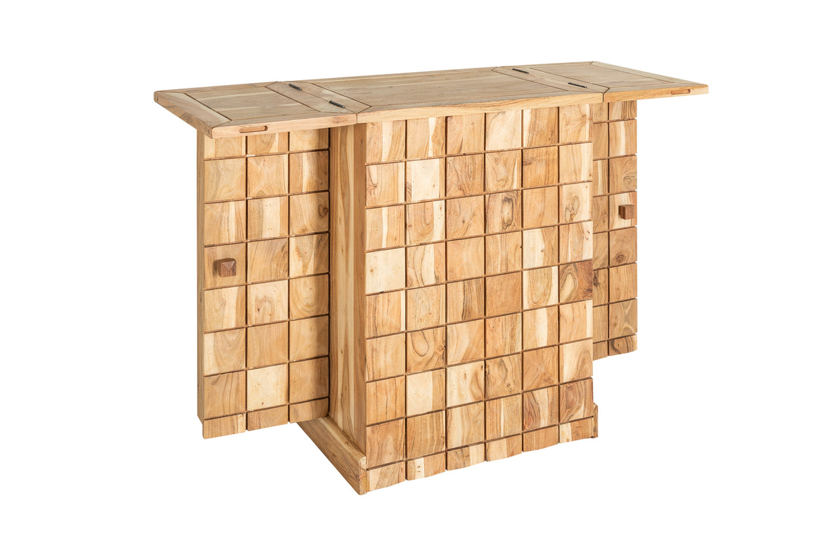 Bar cabinet MOSAICO 130cm acacia wood natural