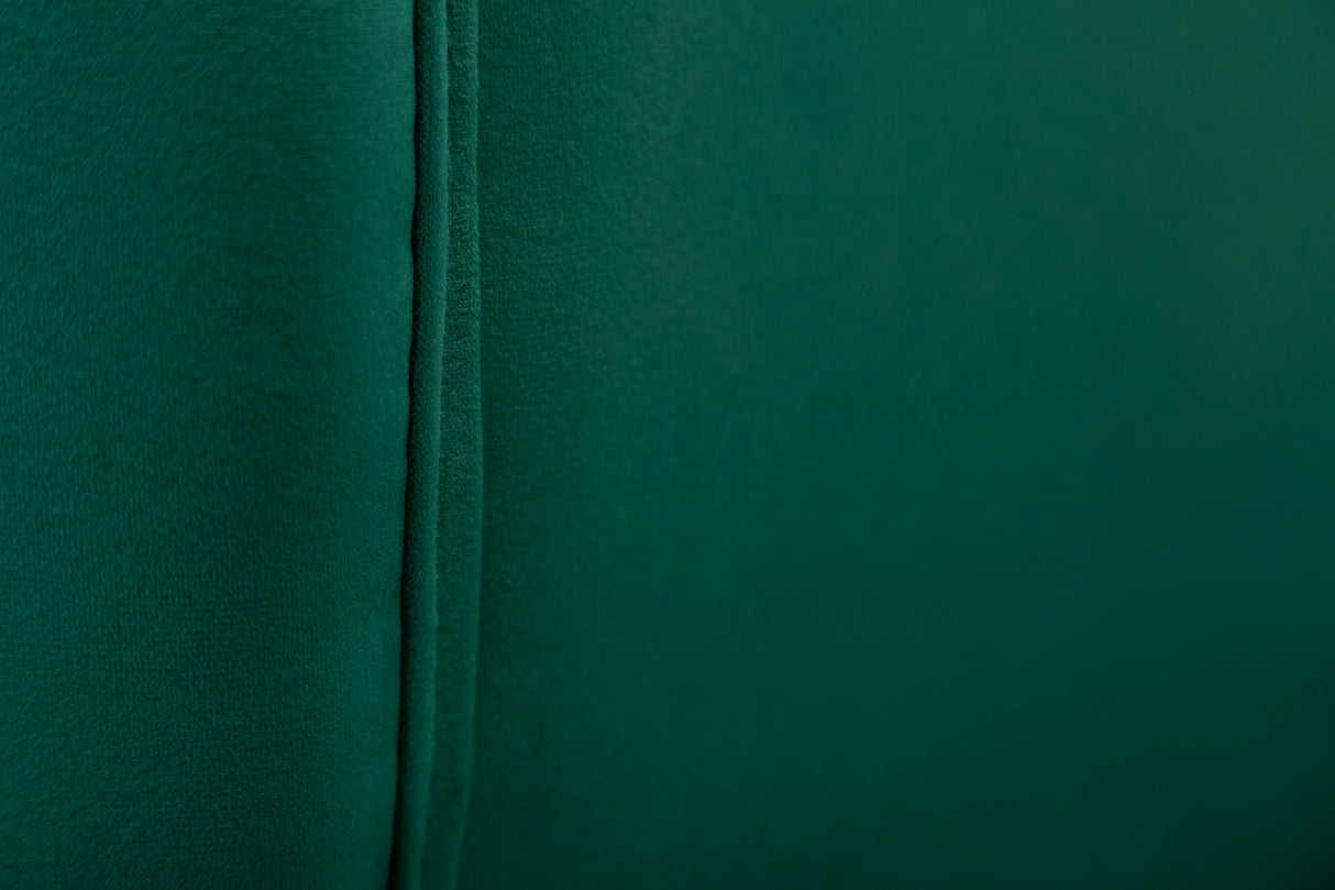 Sessel NOBLESSE Samt smaragdgrün mit goldenen Füßen