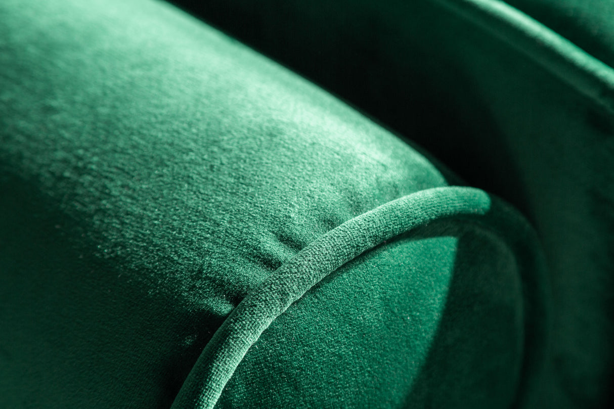 Sofa COZY VELVET 220cm 3-seater velvet emerald green
