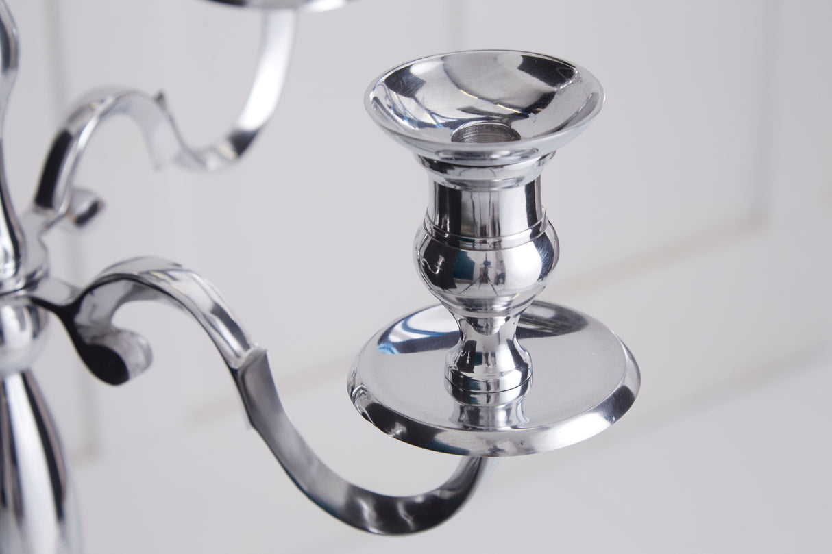 Candleholder MODERN BAROCK 120cm 5-armed silver