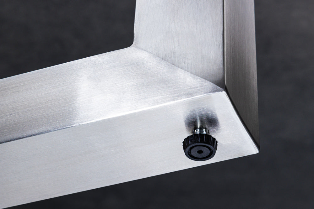 U-legs 70cm set of 2 for dining tables brushed stainless steel legs w/o table top