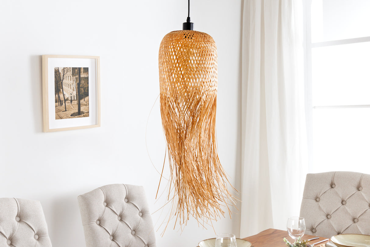 B-Pendelleuchte ORGANIC LIVING 75cm Bambus Natur