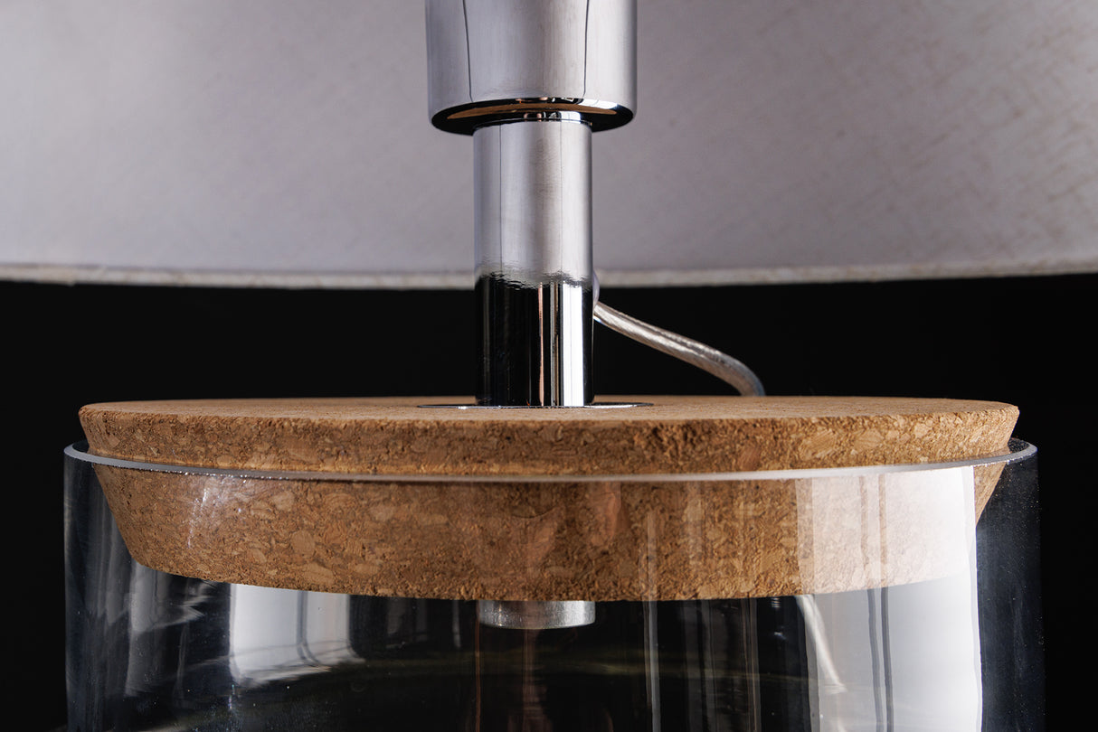 Table lamp CLASSICO 80cm glass fillable