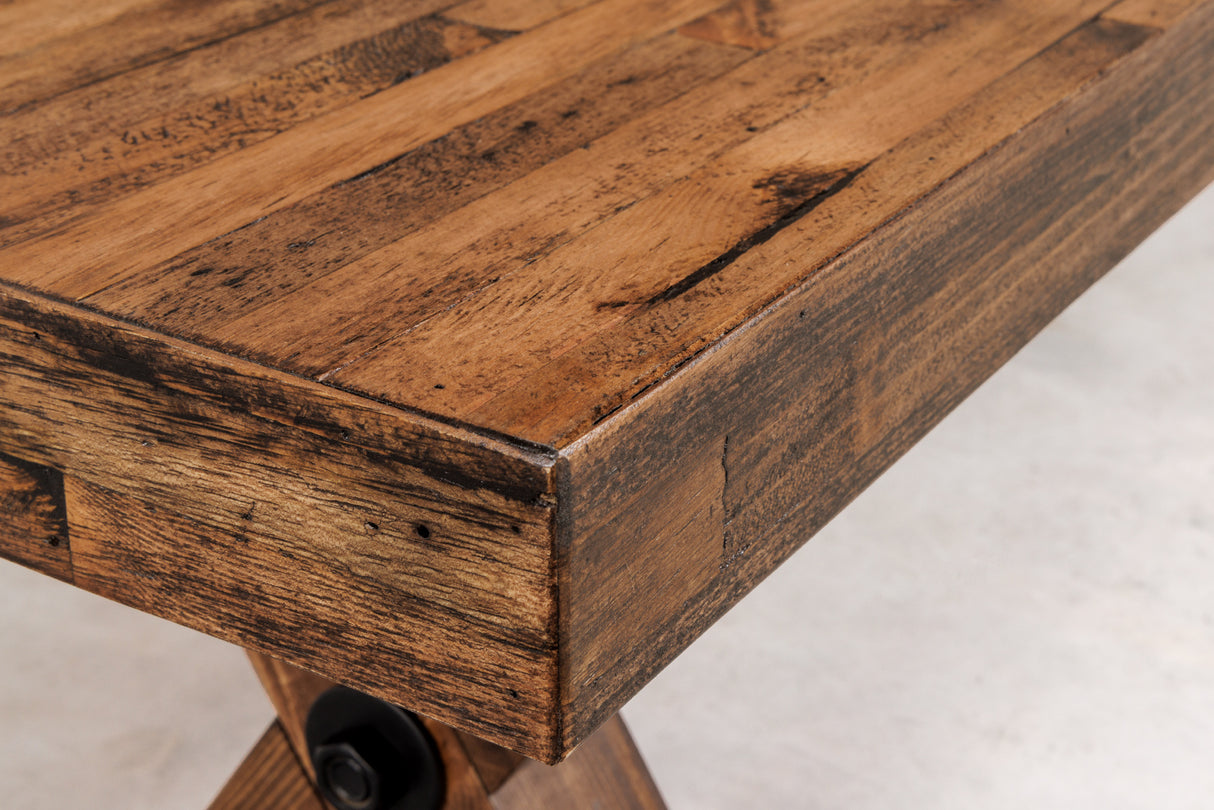 Bench GOLIATH 180cm pinewood natural black