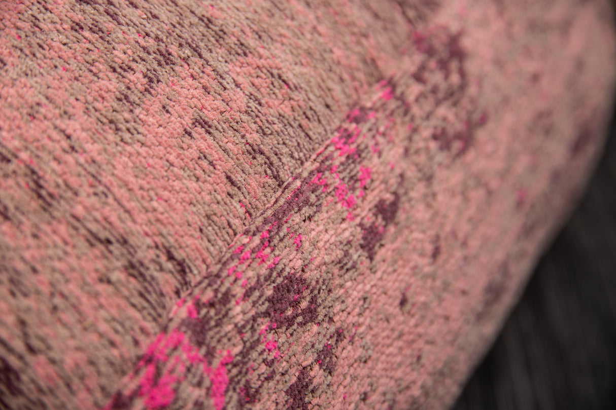 Floor cushion MODERN ART 70cm flat woven fabric dusky pink